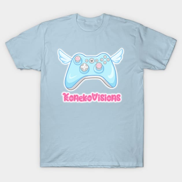 Blue Game Controller T-Shirt by KonekoVisions